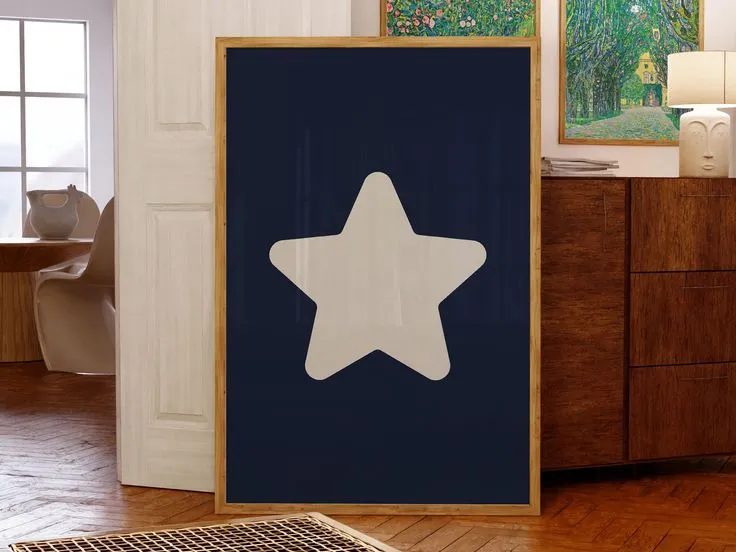 Affiche étoile minimaliste